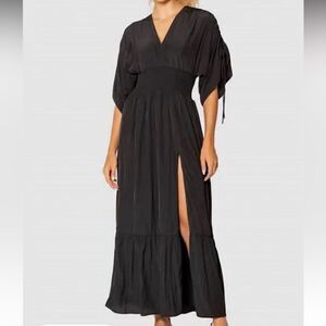 Lavender Brown Black Davina Maxi Dress M